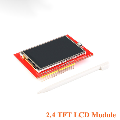 2.4 "; จอแสดงผล LCD TFT โมดูล2.4นิ้ว TFT LCD หน้าจอสีโมดูล5V3. ILI9341อะแดปเตอร์3V PCB พร้อมระบบสัมผัสสำหรับ Arduino
