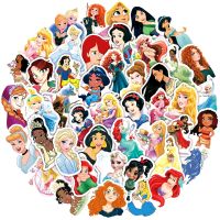 10/30/50pcs Cartoon Disney Cute Princess Stickers Aesthetic Decal Decoration Laptop Motorcycle Luggage Car Sticker for Girl Kid Stickers