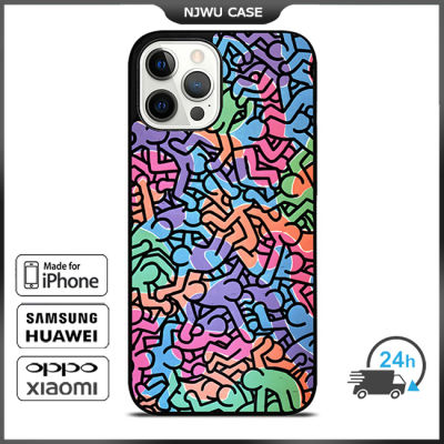 Keith Haring 12 Phone Case for iPhone 14 Pro Max / iPhone 13 Pro Max / iPhone 12 Pro Max / XS Max / Samsung Galaxy Note 10 Plus / S22 Ultra / S21 Plus Anti-fall Protective Case Cover