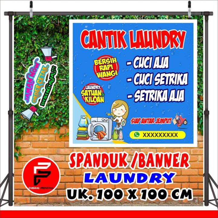 Banner Laundry Spanduk Laundry Banner Ukuran 1 X 1 M Lazada Indonesia