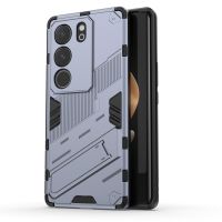 สำหรับ Vivo S17 / S17 Pro Punk Armor 2 In 1 PC + TPU เคสมีขาตั้งโทรศัพท์ (สีดำ)