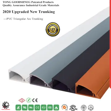 PVC Cable Trunking Duct Wall Floor Raceway Channel with Cover