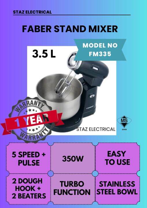 Faber Stand Mixer (FM335) Lazada