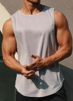 hot【DT】 Dry T Shirts Men Color Sleeveless Gym Muscle Top Tees