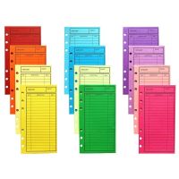 12Pcs Cash Budget Envelopes Cardstock Envelope System for Money Saving Assorted Colors Vertical Layout