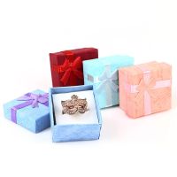 24pcs 4X4cm Small Available Blocked Jewelry Box Wedding Party Birthday Ring Jewelry Organizer Storage Gift Packing Travel Box