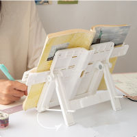 Portable Bookend Book Holder Stand Support for Reading Book Rack Folding Notebook Holder Organizer for Music Score Recipe Tablet