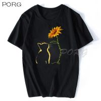 Cat You Are My Sunshine T-Shirt Graphic Cotton Tee Shirt Mens Short Sleeves Beach Tshirt Kawaii Man Oversize T-shirt O-neck  S-5XL