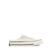 CONVERSE MEN S CHUCK 70 MULE RECYCLED CANVAS SNEAKERS - EGRET EGRET BLACK