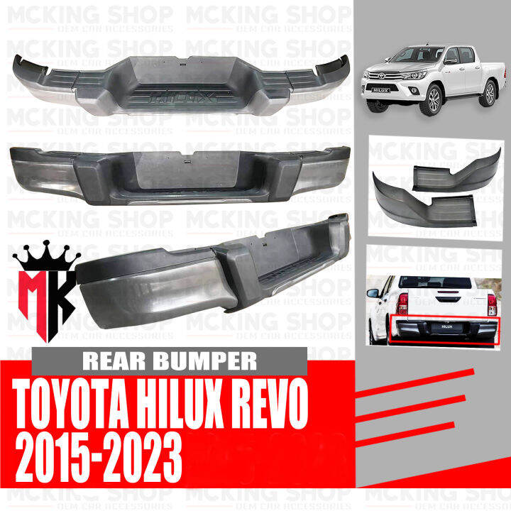Toyota Hilux Revo 20152023 Rear Bumper Nudge Style (Gray) Lazada PH