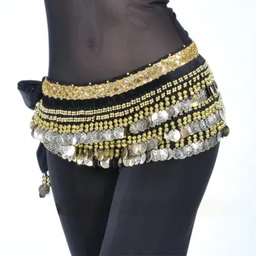 Shop Homp Woman Sequin Belly Dance Costume Waist Chain Fringe Skirt Club  Mini Skirt Boho Indian Dance Costume online - Mar 2024