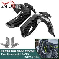 ⊙☢ Z650 Radiator Side Cover For Kawasaki Z 650 2017 208 2019 Motorcycle Fairing Parts Left Right Cover Panel Accessories