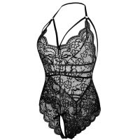 2023 Hot Moon Night Sexy Lingerie Lace Seduction Open Hollow Sexy Jumpsuit Womens Hot Uniform Suit European And American