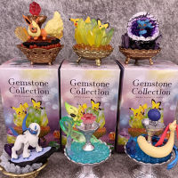 Pokemon Gemstone Collection Eevee Sylveon Umbreon Glaceon Leafeon Espeon PVC Figures Toys Random 1 pcs