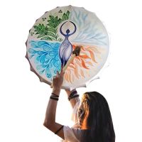 ☽ Shaman Drum Handmade Shamanic Drum Mother Earth / Sounds From Nature Sound Healing Adult Drum Reflection And Meditation