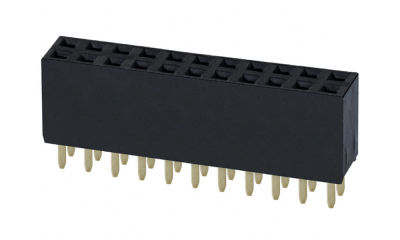 2.54mm (0.1") 10-pin dual row female header -  COCO-0287