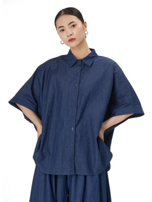 XITAO Shirt Loose Batwing Sleeve Women Summer   Top Solid Color Women Shirt Casual