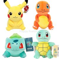 【CC】 Charmander Squirtle Bulbasaur Jigglypuff Lapras Eevee Anime Pikachu Stuffed Peluche kid