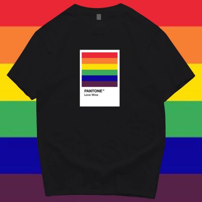 (พร้อมส่ง) เสื้อ PANTONE PRIDE MONTH ผ้าCotton 100% ผ้าดีมากก Cotton T-shirt