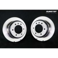 RUNSTOP รันสตอป brake disc จานเบรคหน้า แบบเรียบ ขนาดเดิม 318 ISUZU  รุ่น MU-X ราคาต่อคู่ เบรก