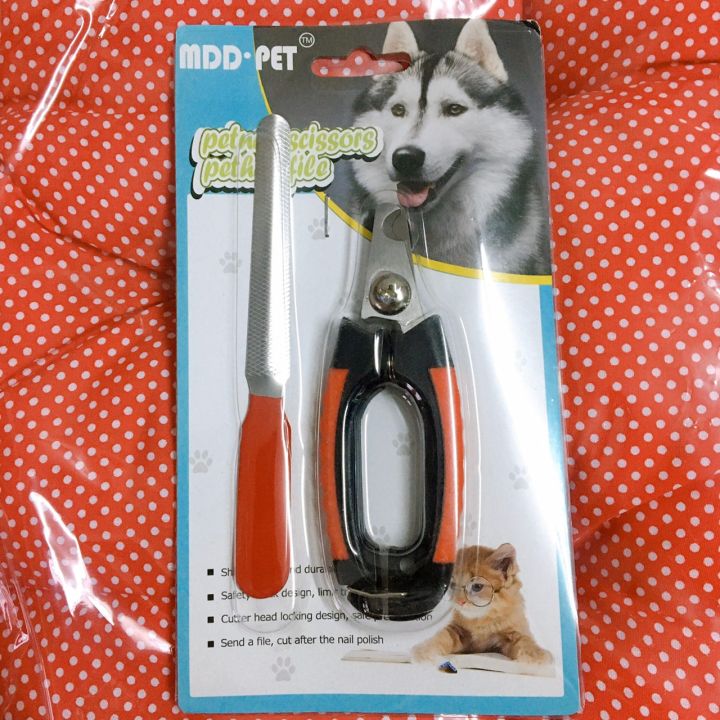 กรรไกรตัดเล็บสุนัข-size-m-สีดำแดง