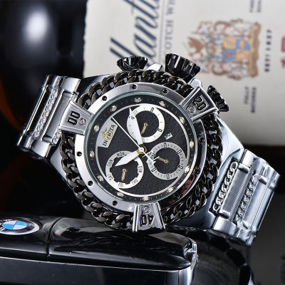[จุด] ผู้ชายควอตซ์นาฬิกา Invictas นาฬิกาข้อมือผู้ชายที่มีคุณภาพสูงนาฬิกาผู้ชายแฟชั่น2022ใหม่นาฬิกาความรู้สึกอาวุโส