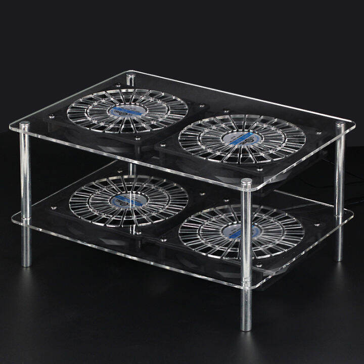 Router Cooling Rack with Fan MuteUSBOptical Modem TV Box Universal AX3ProRouting Radiator