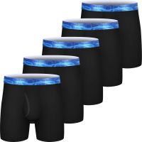 5Pcs Men S er Briefs Performance Breathable Tagless Comfy Silk Waistband 6 er Briefs With Fly