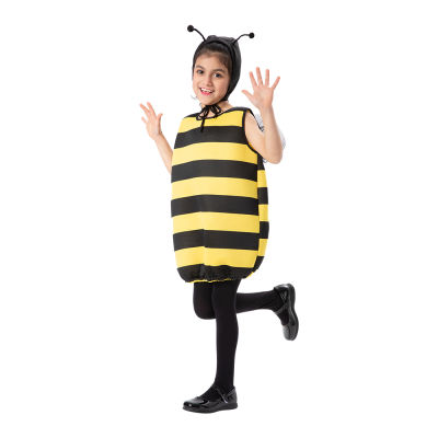 สาวน่ารักแขนกุดผึ้งเครื่องแต่งกายฮาโลวีนเด็กชุดคอสเพลย์สัตว์