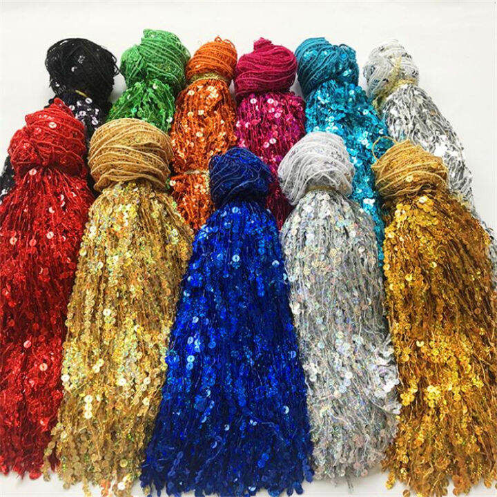 15cm-width-glitter-7mm-sequins-tassel-fringe-trimming-lace-fabric-latin-stage-dance-skirts-garments-diy-accessories-fh24