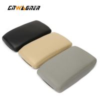 Luxury Leather Car Armrest Latch Cover For Audi A6 C6 2005-2011 Center Console Arm Rest Storage Box Lid Cover Auto Essories