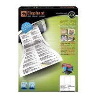 “Elephant” กระดาษสติ๊กเกอร์ สติ๊กเกอร์ เลเซอร์ No.18-036 210x297 มม. (กล่อง/100 แผ่น)