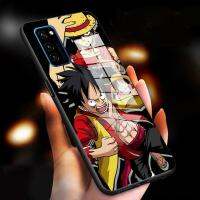 เคสกระจกนิรภัยมันวาวเคสโทรศัพท์ V30เคสสำหรับ Honor BL Luffy ฝาครอบกันกระแทก