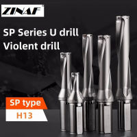 SP Series เจาะ Bites แทรกเจาะ8มม.-45มม. ความลึก2D 3D 4D 5D Indexable U เจาะ CNC สำหรับ SPMG เครื่องจักรเครื่องกลึงน้ำ