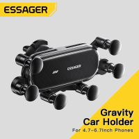 Essager Gravity Car Phone Holder Air Vent Clip Mount Mobile Cell Phone Stand In Car GPS Support For iPhone 14 13 12 Pro Xiaomi Replacement Parts