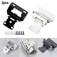 2PCS Self Closing Cabinet Hinge Cupboard Multifunction Desk Cabinet Soft Close Overlay Flush Hinges For Furniture Doors Hardware Door Hardware Locks