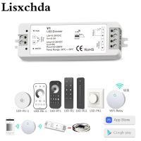 LED Dimmer Switch 12V 24V PWM 2.4G LED Touch RF Wireless Remote 5V 36V Smart Wifi Dimmer Controller for Single Color LED Strip Wall Stickers Decals