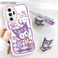 (ผู้ถือฟรี) เคส Hontinga สำหรับ Samsung Galaxy S23 S23พิเศษ + Plus 5G Note 10 Plus Note 20 Ultra 5G เคสใสน่ารัก My Melody Kuromi เคสยางซิลิโคนนิ่มกันกระแทกแบบเต็มฝาหลังเคสโทรศัพท์นิ่มสำหรับเด็กผู้หญิง