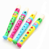 Orff Instruments ขลุ่ยเด็ก Piccolo Early Education ของเล่น20ซม. ความยาวพลาสติกที่มีสีสัน6หลุม Clarinet เครื่องดนตรี