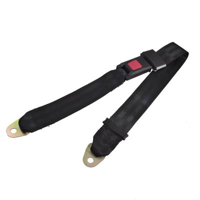 Black Adjustable Two Point Auto Car Safety Seat Belt Lap Seatbelt