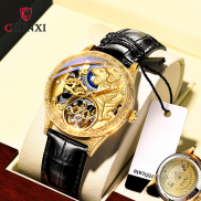 CHENXI Đồng Hồ Đeo Tay Thương Hiệu 6029H Đồng Hồ Cơ Tự Động Móc Bướm Đồng