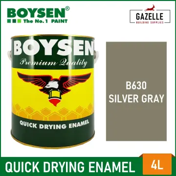 Boysen Color Series Permacoat Flat Latex Flat Black B791 Acrylic Latex  Paint - 1L / 4L