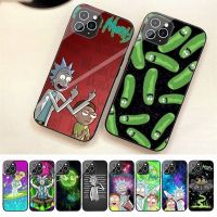 (Bishop Belle)เคสโทรศัพท์ Ricks And Morties สำหรับ Iphone 7 8 Plus X Xr Xs 11 12 13 Se2020 Mini 14 Pro แก้วอุณหภูมิสูงสุด Fundas