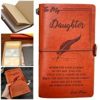 New To My Daughter Where Ever Love Mom / Love Dad Leather Business Journal Notebook Diary Note Books Pads