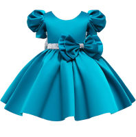 Newborn Dresses For Kids Christmas  Birthday Evening Party Girls Kids Clothing Dress+Headband 2pcs Carnival Bow Vestidos 5Y