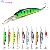 LAkutterfly 14เซนติเมตรล่อตกปลาประดิษฐ์ระยะยาว Crankbait Wobblers เหยื่อปลอมอุปกรณ์ตกปลาสำหรับปลาคาร์พหอกเบส【cod】