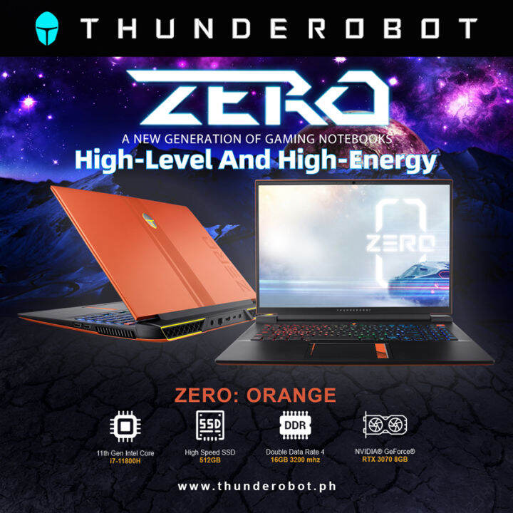 ThundeRobot Zero Orange - (i7-11800H / 16GB (8G*2) / 512G SSD / RTX3070 ...