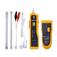 AKSBOX Ethernet Tester,Wire Tester,Wire Tracker,Ethernet Network Cable Tester Kit RJ11 RJ45 CAT5/5e CAT6 LAN Wire Tracker Portable Line Finder for Miss Wiring Disorder Cable Open and Short Circuit Testing Yellow