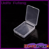 Uaifo ภาชนะเก็บโปร่งใสพร้อมฝาพลาสติกขนาดเล็กกล่องเหล็กของขวัญ