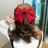 【cw】 2020 Fashion Big Bow Hairpin Pink Ladies Korean Version of Large Hair Accessories 1